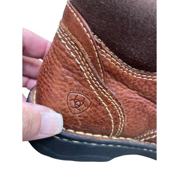 Ariat Womens Brown Leather Terrain Lace-Up Ankle Boots Size 8B SKU 9365 - Picture 5 of 16